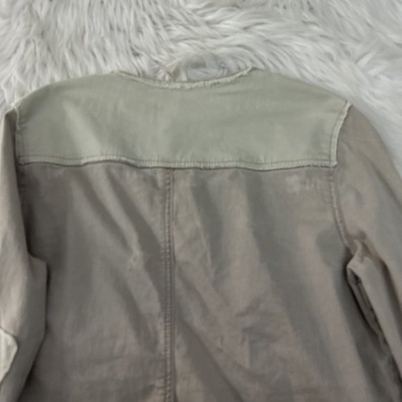 Free People womens button up light weight jacket size M cotton - Picture 12 of 14